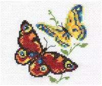 Набор для вышивания "Бабочки-красавицы" 10х11 см