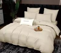 Комплект семейного постельного белья, простыня на резинке180х200+25, страйп-сатин, подарок для всех