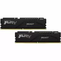 Оперативная память Kingston DDR 5 32Gb (2x16Gb) 5200Mhz pc-41600 FURY Beast Black EXPO CL36 (KF552C36BBEK2-32)