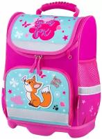 Ранец Юнландия Wise 1 отделение 3 кармана устойчивое дно Lovely fox 37x29х15 см 271396 (1)