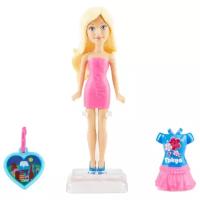 Мини-кукла Barbie Путешественники Блондинка в розовом платье, FDX95