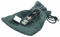 Подарочный USB-накопитель подвеска на цепочке с гравировкой знак зодиака стрелец 256GB USB 3.0, с бархатным мешочком