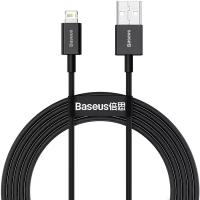 Кабель Baseus Superior Series Fast Charging Data Cable USB to iP 2.4A 1m, Черный (CALYS-A01)