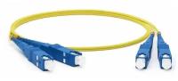 Патч-корд оптический (optic patch cord) SC/UPC-SC/UPC SM 9/125 одномодовый duplex 1м