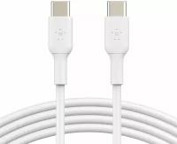 Кабель Belkin USB-C - USB-C, 2м, пластик, белый (CAB003bt2MWH)