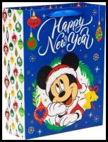 Пакет подарочный Сима-ленд Happy New Year Микки Маус, 31х11.5х40 см