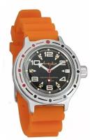 Мужские наручные часы Восток Амфибия 420335-resin-orange, полиуретан, оранжевый