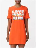 Платье LOVE MOSCHINO, размер 44IT, оранжевый