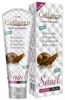 Уход для лица Collagen Snail Увлажняющий крем-скраб для лица с Коллагеном и экстрактом Улитки