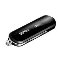 Флеш-память Silicon Power LuxMini 322, 16Gb, USB 2.0, черный, SP016GBUF2322V1K