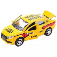 Легковой автомобиль ТЕХНОПАРК Lada Vesta Sport (SB-16-40-S-WB) 1:32, 12 см, желтый