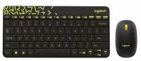 Клавиатура+мышь беспроводная Logitech MK240 Nano Black черный