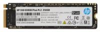 Накопитель SSD M.2 HP 256Gb EX900 Plus Series <35M32AA#ABB> (PCI-E 3.0 x4, up to 2000/1300MBs, 3D NAND, 100TBW, NVMe, 22х80mm)