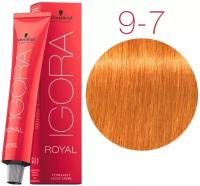 Schwarzkopf Professional Igora Royal - Шварцкопф Игора Роял Стойкая крем-краска для волос, 60 мл - Роял 9-7 Блондин медный