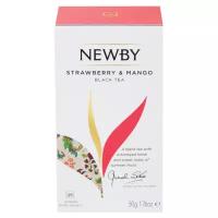 Чай черный Newby Strawberry & Mango в пакетиках