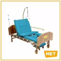 Кровать медицинская электрическая функциональная - MET EMET Регулировки с пульта с функцией кардио-кресла и Туалетом
