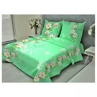 Комплект постельного белья Fiorelly Лилии зеленый 082-3