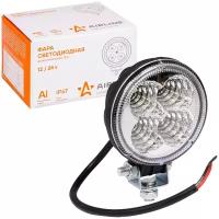 Фара светодиодная круглая, 4 LED рассеянный свет, 12W (83х83х51) 12/24V ALED002 AIRLINE