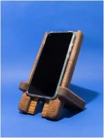 Подставка настольная деревянная для телефона, смартфона (Дуб)