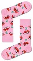 Носки Happy Socks, размер 25, розовый, мультиколор