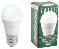 Лампа светодиодная SAFFIT, 15W 230V E27 6400K G45, SBG4515