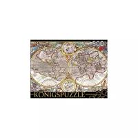 Пазл Konigspuzzle Древняя карта мира (КБК500-8327)