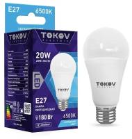 Лампа светодиодная 20Вт А60 6500К Е27 176-264В TOKOV ELECTRIC TKE-A60-E27-20-6.5K