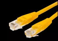 Патч-корд U/UTP 5e кат. 3м Filum FL-U5-3M-Y 26AWG(7x0.16 мм), кабель для интернета, омедненный алюминий (CCA), PVC, жёлтый