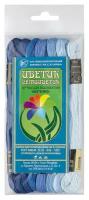 Набор ниток мулине "Цветик-семицветик" № 6, цвет: синий лепесток, 10 м, 7 шт