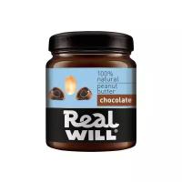Арахисовая паста шоколадная Real Will
