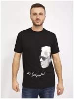 Футболка Karl Lagerfeld, размер 46 EU, черный