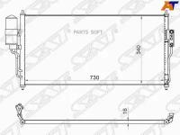 Радиатор Кондиционера Nissan Almera Classic 06-12 Sat арт. ST-NSB1-394-0
