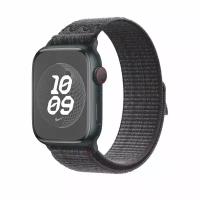 Ремешок Apple Watch Black / Blue Nike Sport Loop (2023), 45 mm