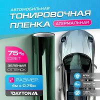 Атермальная тонировка для авто Зеленая 75% IR90 (4м х 0.75м) Тонировочная пленка