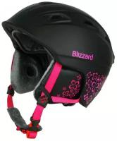 Шлем BLIZZARD W2W Demon Black Matt/Magenta Flowers (см:56-59)