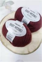 Пряжа DROPS BABY MERINO 100% шерсть 2 мотка