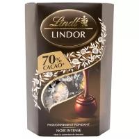 Шоколадные конфеты Lindt LINDOR темный шоколад 70% какао 200гр (Италия)