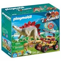 Набор с элементами конструктора Playmobil Dinos 9432 Исследовательский транспорт со стегозавром