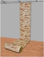 Самоклеящаяся ПВХ 3D-панель для стен в рулоне LAKO DECOR, Каменная кладка 15, 70x600см, толщина 6мм