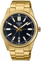 Наручные часы CASIO Collection MTP-VD02G-1E, черный, золотой