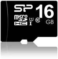 Карта памяти microSDHC Silicon Power 16Gb class 10 UHS-I SP016GBSTH010V10, 1шт