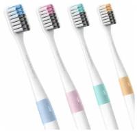 Набор зубных щеток Dr.Bei Bass Toothbrush Multicolor 4шт (с 4 дорожными боксами)