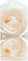 Самоклеящиеся фотообои "Нежная роза в отражении", размер: 90x200 см