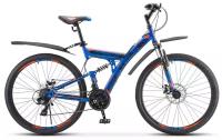 Двухподвесный велосипед Stels Focus MD 21 Sp 27.5 V010 (2023) 19" Сине-красный (171-184 см)