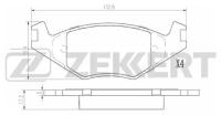 Колодки торм. диск. передн. Seat Cordoba 95- Ibiza II 93- VW Golf II 83- Jetta II 84- Passat I-I Zekkert Арт. bs-2986