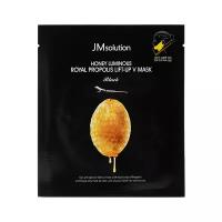 JM Solution Лифтинг-маска для шеи и подбородка Honey Luminous Royal Propolis Lift-up V Mask Black