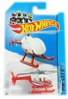 Hot Wheels, Mattel, Коллекционная модель вертолета Island Hopper - HW City 2014, бело-красная