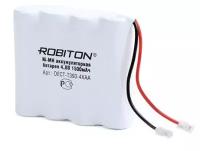 Аккумуляторы Robiton Батарея аккумуляторная ROBITON DECT-T393-4xAA Ni-MH 4.8В 1500mAh, универсальный коннектор