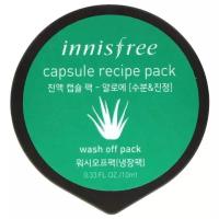 Innisfree капсульная ночная маска Capsule Recipe Sleeping Pack Aloe с экстрактом алоэ