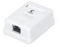 Cabeus WS-8P8C-Cat.6-SH-1 Розетка компьютерная RJ-45(8P8C), категория 6, экранированная, одинарная, внешняя, Dual IDC